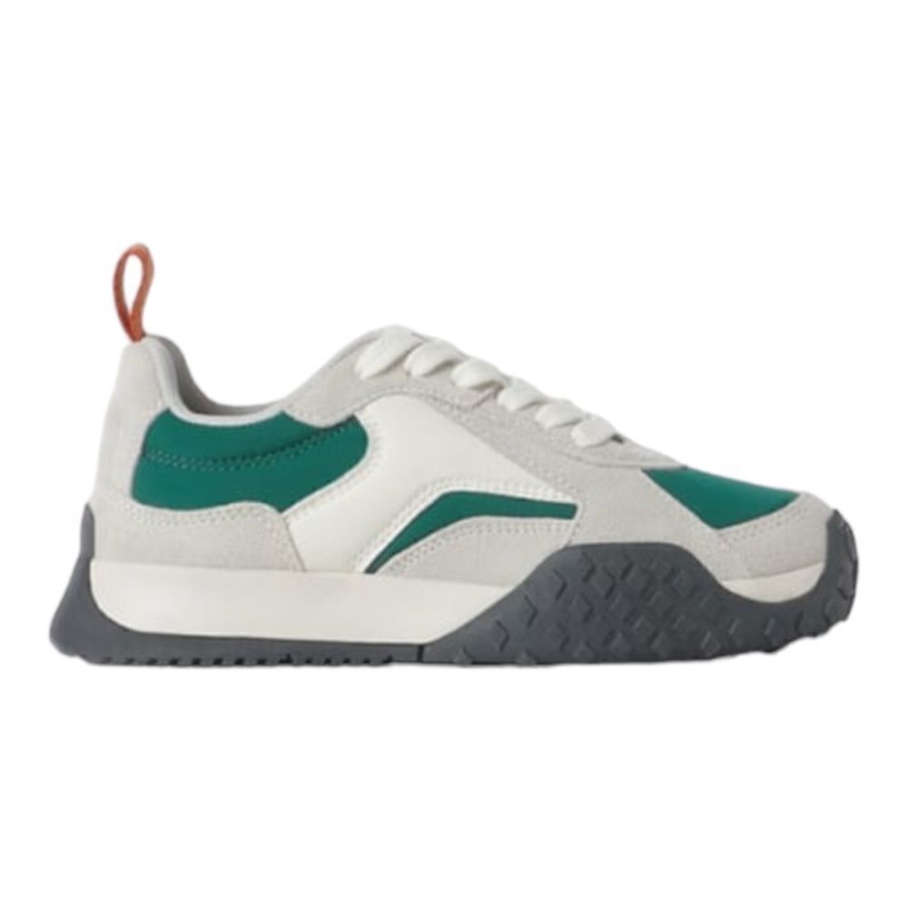 ZARA Kids | Gray | LEATHER SNEAKERS - Picture 3 of 10